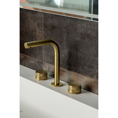 Смеситель Boheme Prestige 152-MG-PR для раковины, золото матовое