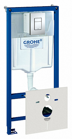 Система инсталляции для унитазов Grohe Rapid SL 38775001 4 в 1 с кнопкой смыва