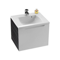 Тумба с раковиной Ravak Classic SD 600 X000000243 подвесная, оникс/белая