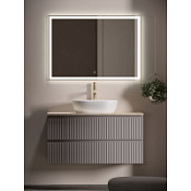 Мебель для ванной со столешницей Sancos Snob R 100 SNR100SM+TT100A2X Doha Soft/Kreman