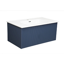 Тумба с раковиной La Fenice Terra FNC-01-TER-BG-80 Blu Grigio синий матовый Тумба с раковиной La Fenice Terra FNC-01-TER-BG-80 Blu Grigio синий матовый