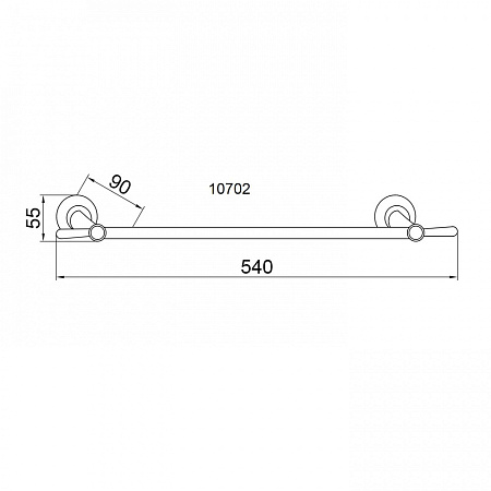 Полотенцедержатель Boheme Puro10702 хром