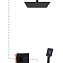 Душевой комплект AQG Bold 19BOLEC21705 черный матовый - фото 1