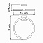 Полотенцедержатель WasserKRAFT Lippe K-6560 кольцо, хром - фото 3
