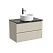 Тумба с раковиной и столешницей Sancos Snob T 80 SNT80CE+TT80A1X Beige Soft/Black Sky