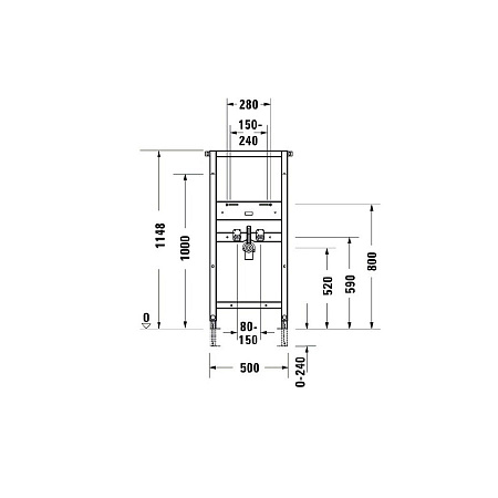 Система инсталляции Duravit DuraSystem WD2001000000 для раковины