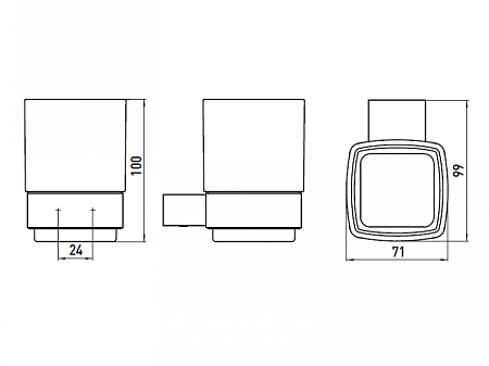 Стакан Emco Loft 0520 133 00 черный