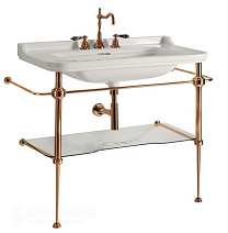 Консоль для раковины Kerasan Waldorf 9196K3br 100 напольная, с полкой, бронза Консоль для раковины Kerasan Waldorf 9196K3br 100 напольная, с полкой, бронза
