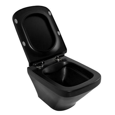 Унитаз подвесной BelBagno Sela BB3201CHR-MB черный матовый