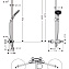 Душевая стойка Hansgrohe Raindance Select 27133400 белый/хром - фото 2