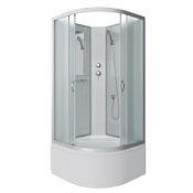 Душевая кабина Niagara Classic NG-2307-14BK 80x80x200 стекло матовое/профиль серебро