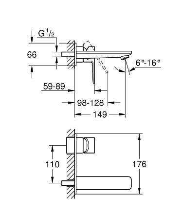 Смеситель Grohe Lineare 19409001 для раковины, хром