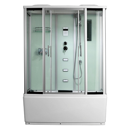 Душевой бокс Frank F653 1500*880 с турецкой баней, пристенный