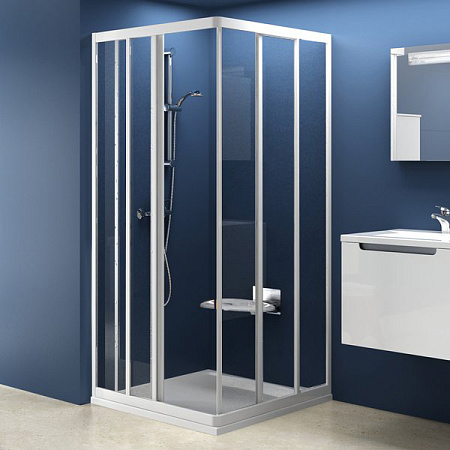 Душевой уголок Ravak Supernova ASRV3-90 15V70102Z1+ ASRV3-90 15V70102Z1 Transparent, белый
