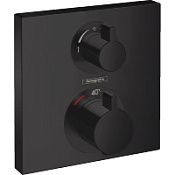 Смеситель Hansgrohe Ecostat Square 15714670 для душа, 2 потребителя, матовый черный