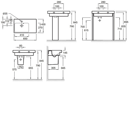 Раковина Jacob Delafon Odeon Up E4757G-00  R