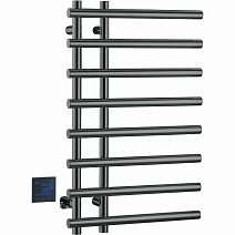 Полотенцесушитель электрический Boheme Uno 722-SGM 80х50 см, круглый, сухой, оружейная сталь глянец