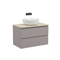 Тумба с раковиной и столешницей Sancos Snob T 80 SNT80SM+TT80A2 Doha Soft/Kreman