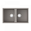 Кухонная мойка Omoikiri Kitagawa 83-2-U-GR 83х48 серый - фото 1