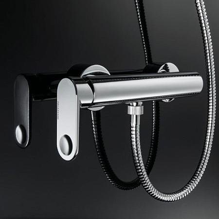 Смеситель Palazzani Wild 08201538 для душа, черный матовый