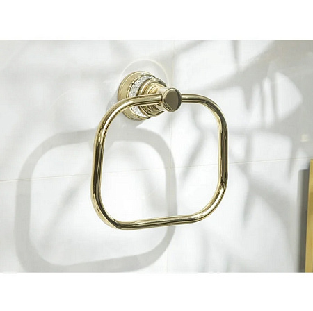 Полотенцедержатель Boheme Aura 10245-G кольцо, золото