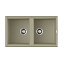 Кухонная мойка Omoikiri Tedori 86-2-BE 51x86x20 ваниль