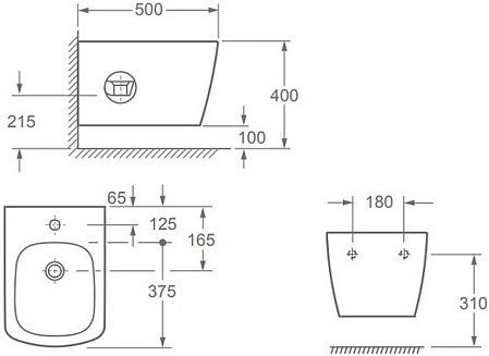 Биде подвесное Allen Brau Liberty 4.33005.20 белый