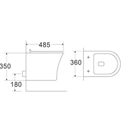 Унитаз подвесной Ceruttispa Brenta Aria CT7191 микролифт