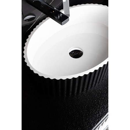 Раковина Armadi Art Canale 878-B рифленая, черный