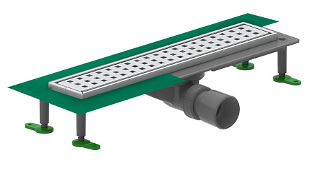 Душевой трап Ctesi Way Square BK4024130 60 хром