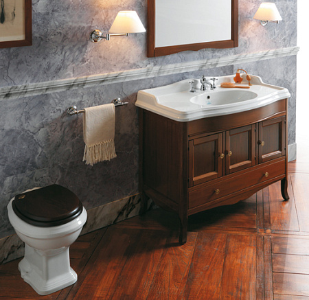 Крышка-сиденье для унитаза Simas Arcade AR 005 Br без микролифта, орех/бронза