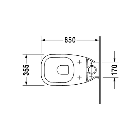 Чаша для унитаза-компакта Duravit D-Code 21180900002 горизонтальный выпуск