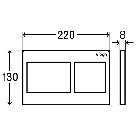 Кнопка смыва Viega Visign for Style 21 773250 белая