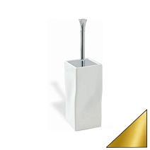 Ершик Stil Haus Prisma PR796(16-BI) напольный, золото/белый Ершик Stil Haus Prisma PR796(16-BI) напольный, золото/белый