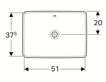 Раковина Geberit Variform 500.736.01.2 55х40 белый