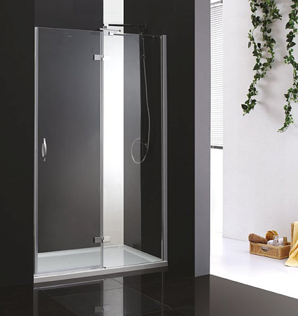 Душевая дверь в нишу Cezares Bergamo BERGAMO-B-12-120-P-Cr-R 120 R рифленое стекло
