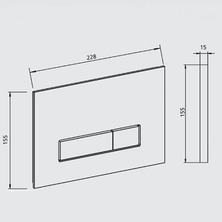 Кнопка смыва Jomo Ambiente 167-33001820-00 черный металлик