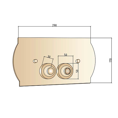 Кнопка смыва Boheme Medici 651 бронза