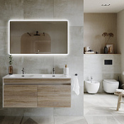 Мебель для ванной Sancos Smart 120 SM120-2E дуб бардолино/белый