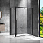 Душевой уголок Vincea Lugano VSR-1L1012CLB-1 120x100x195 Easy Clean прозрачное/черный