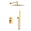 Душевой комплект Boheme Qubic 474-3-G для ванны, золото