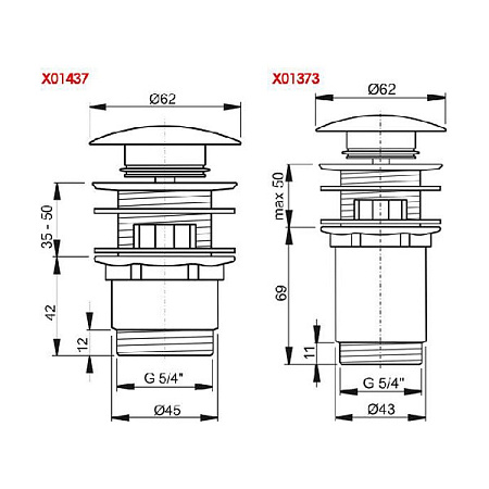 Слив для умывальника Ravak X01373