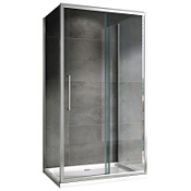 Душевой уголок ABBER Schwarzer Diamant AG30100H-S60-S60 прозрачное/хром