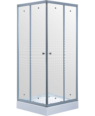 Душевой уголок Timo TL TL-1102R 100x100x200 с поддоном, прозрачное/хром