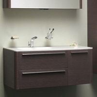 Тумба с раковиной Am.Pm Awe M15FHL1253VF 125 см L венге