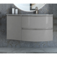 Тумба с раковиной Cezares Vague 54854 104 R grigio lucido