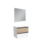 Мебель для ванной Sancos Delta DL60W дуб светлый/белый