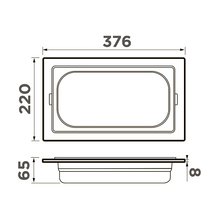 Контейнер Omoikiri DC-03-1-IN нержавеющая сталь