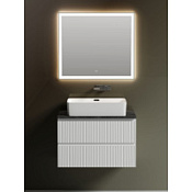 Мебель для ванной со столешницей Sancos Snob T 80 SNT80W+TT80A1 Bianco/Black Sky