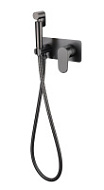 Гигиенический душ со смесителем Boheme Spectre 457-GM для биде, оружейная сталь